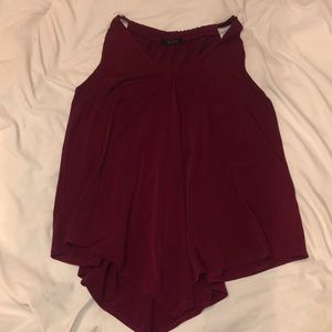 wine color blouse
